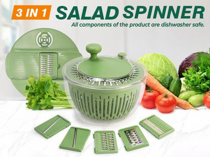 5-in-1 Large Salad Spinner