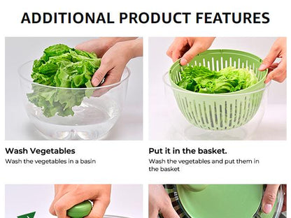 5-in-1 Large Salad Spinner
