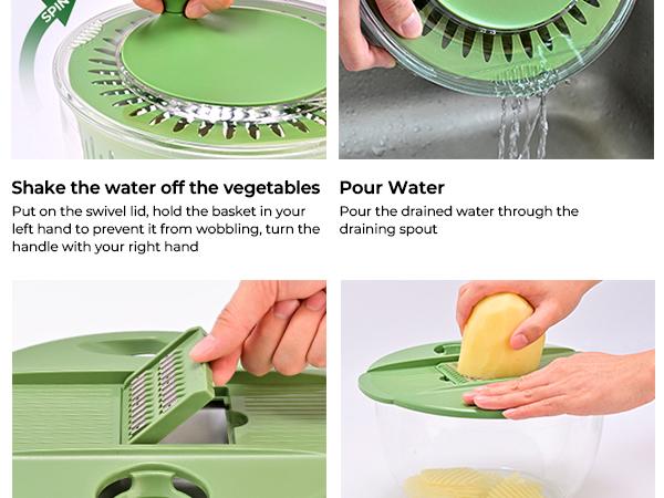 5-in-1 Large Salad Spinner